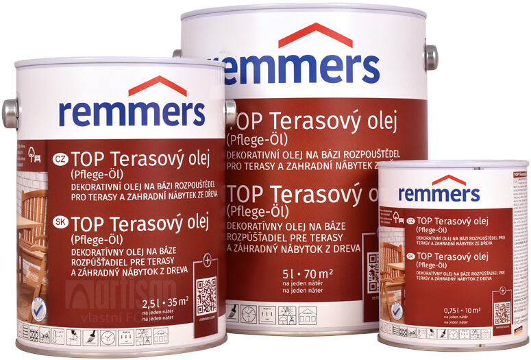 REMMERS TOP Terasový olej - veľkosť balenia 0.75 l, 2.5 l a 5 l